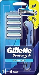 Gillette Sensor3+ Comfort 4 Başlıklı Tıraş Bıçağı