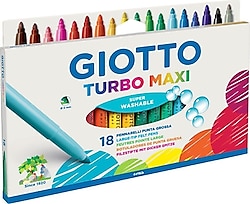 Giotto Turbo Maxi 18'li Keçeli Kalem Seti