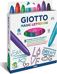 Giotto Magic Lettering 8'li Keçeli Kalem Seti