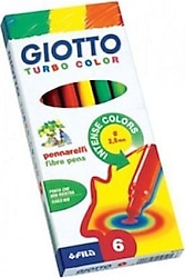 Giotto Turbo Color 6'lı Keçeli Kalem Seti
