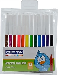 Gıpta 12'li Keçeli Kalem Seti