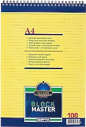 Gıpta 1382 Block Master A4 100 Yaprak Çizgili Bloknot