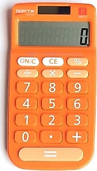 Gıpta F3047 Turuncu 8 Haneli Hesap Makinesi