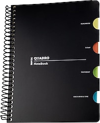 Gıpta Quadro 4 Seperatörlü Spiralli 150 Yaprak Kareli Defter