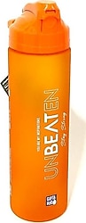 Gıpta Unbeaten Desenli Turuncu 600 ml Tritan Pipetli Matara