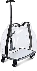 Glipet Star 45x28x45 cm Şeffaf Çekçekli Siyah Kedi Taşıma Çantası