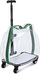 Glipet Star 45x28x45 cm Şeffaf Çekçekli Kedi Taşıma Çantası