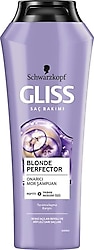 Gliss Blonde Perfector Onarıcı Mor Şampuan 250 ml 3 Adet