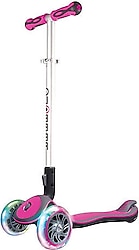 Globber Elite Prime Işıklı Pembe 3 Tekerlekli Çocuk Scooter