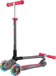 Globber Primo Işıklı Kırmızı 3 Tekerlekli Çocuk Scooter