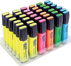 Globox 3233 Standlı Pastel 36'lı Fosforlu Kalem Seti