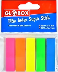 Globox 6638 Film İndex 5 Renk Yapışkanlı Ayraç