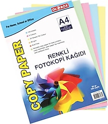 Globox A4 80 gr 100 Yaprak Renkli Fotokopi Kağıdı