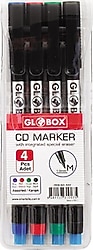 Globox M Seri 4 Renk Permanent Asetat Kalemi