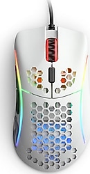 Glorious Model D- Minus GLO-MS-DM-GW Parlak Beyaz RGB Ergonomik Optik Kablolu Oyuncu Mouse