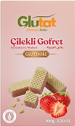 Glutat Glutensiz Çilekli Gofret 100 gr