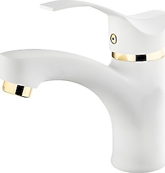 Gms Akdeniz AKD300 Beyaz Altın Lavabo Bataryası