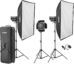 Godox DP600 III V 600 W 3'lü Paraflaş Kit
