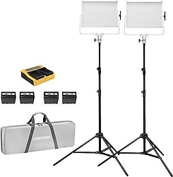 Godox LP600R K2 RGB 2'li Bataryalı Panel LED Işık Kiti