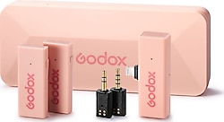 Godox Movelink Mini iOS Uyumlu Pembe Kablosuz Yaka Mikrofonu