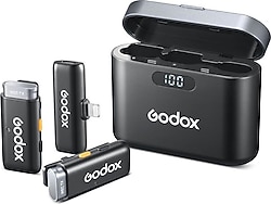 Godox WES1 Kit2 2'li Lightning Kablosuz Yaka Mikrofonu