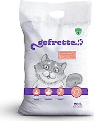 Gofrette Natural 20 lt Bentonit Kedi Kumu