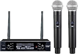 Gold Audio U636-EE 2'li Kablosuz El Mikrofonu