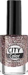 Golden Rose City Color Glitter 112 Oje