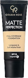 Golden Rose Matte Perfection SPF 15 Warm 01 35 ml Likit Fondöten