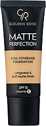 Golden Rose Matte Perfection SPF 15 Warm 07 35 ml Likit Fondöten