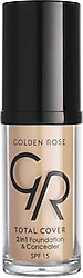Golden Rose Total Cover 2 in 1 SPF 15 30 ml Fondöten & Kapatıcı