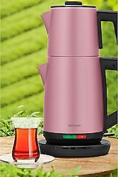 Goldmaster Akasya XL Sedef Pembe 2200 W Çelik Çay Makinesi