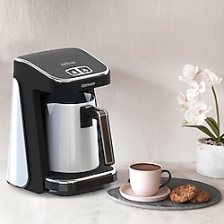 Goldmaster GM9900B ProKıvam Geniş Hazne Türk Kahve Makinesi Beyaz