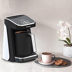 Goldmaster GM8380B Kıvam Geniş Hazne Beyaz Türk Kahve Makinesi