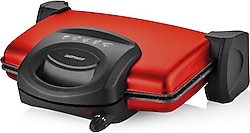 Goldmaster Lezzito Kırmızı 1750 W Izgara ve Tost Makinesi