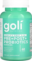 Goli Nutrition Pre + Post + Probiotics 60 Gummies