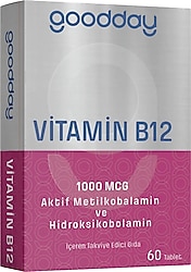 Goodday Vitamin B12 1000 mcg 60 Tablet