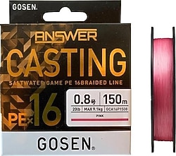 Gosen Answer Casting 16X 150 m 0.165 mm 10 kg İp Misina