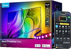 Govee T3 Pro RGBWWIC H66A1 75-85 inç TV Arkası LED Aydınlatma