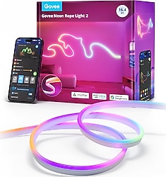 Govee Neon Rope Light 2 RGBIC H61D5 5 m Neon Şerit LED