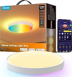 Govee RGBICWW Pro 15 inç Yuvarlak Akıllı Tavan Armatürü