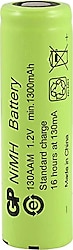 GP 130AAM 1.2 V 1300 mAh Düz Kafa Şarjlı AA Kalem Pil