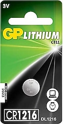 GP CR1216 3 V Lityum Düğme Pil
