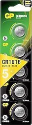 GP CR1616 3 V 5'li Lityum Düğme Pil