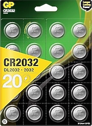GP CR2032 3 V 20'li Lityum Düğme Pil