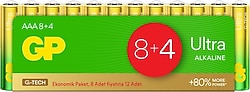 GP LR03 Ultra Alkalin 12'li AAA İnce Kalem Pil