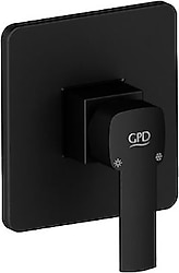 GPD Pedra MAD160-S Ankastre Siyah Duş Bataryası