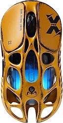 GravaStar Mercury X Pro Sarı Şarjlı Ergonomik Optik Kablolu/Kablosuz Oyuncu Mouse