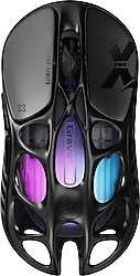 GravaStar Mercury X Pro Siyah Şarjlı Ergonomik Optik Kablolu/Kablosuz Oyuncu Mouse