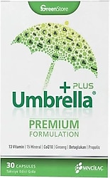 Green Store Umbrella Plus Multivitamin ve Mineral 30 Kapsül